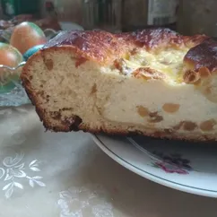 Молдавская пасха с творогом и изюмом