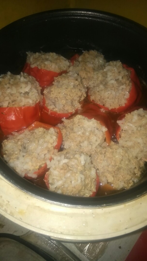 Перцы фаршированные в мультиварке 😋