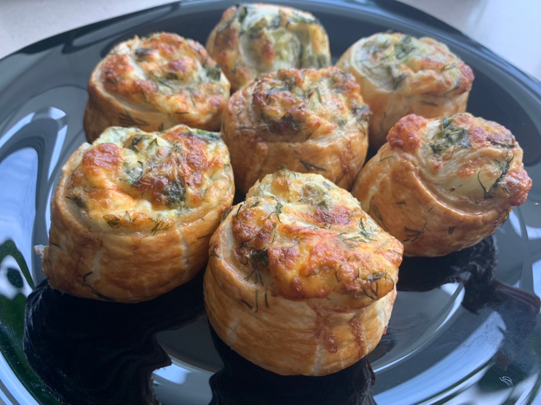 Булочки с сыром и зеленью