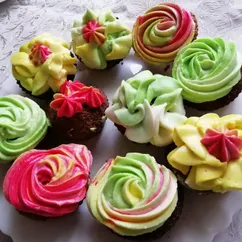 Морковные🥕 🧁кексы🧁 с творожным кремом🍵