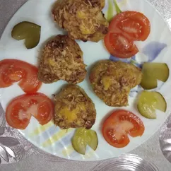 Куриные котлеты с сырной корочкой в духовке