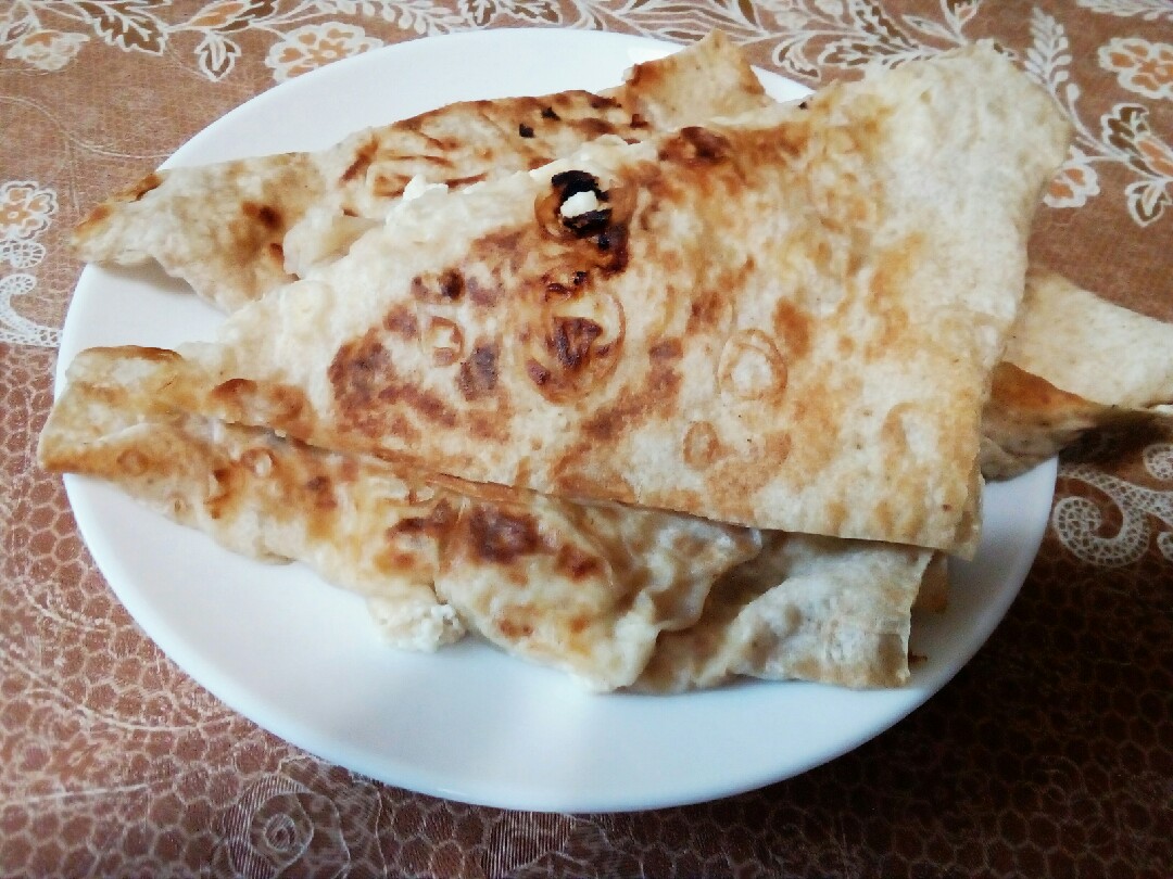Конвертики из лаваша с творогом и бананом