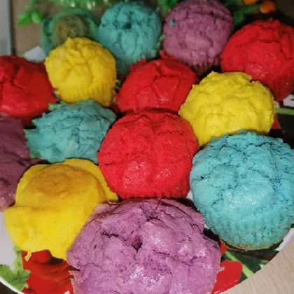 Цветные кексы