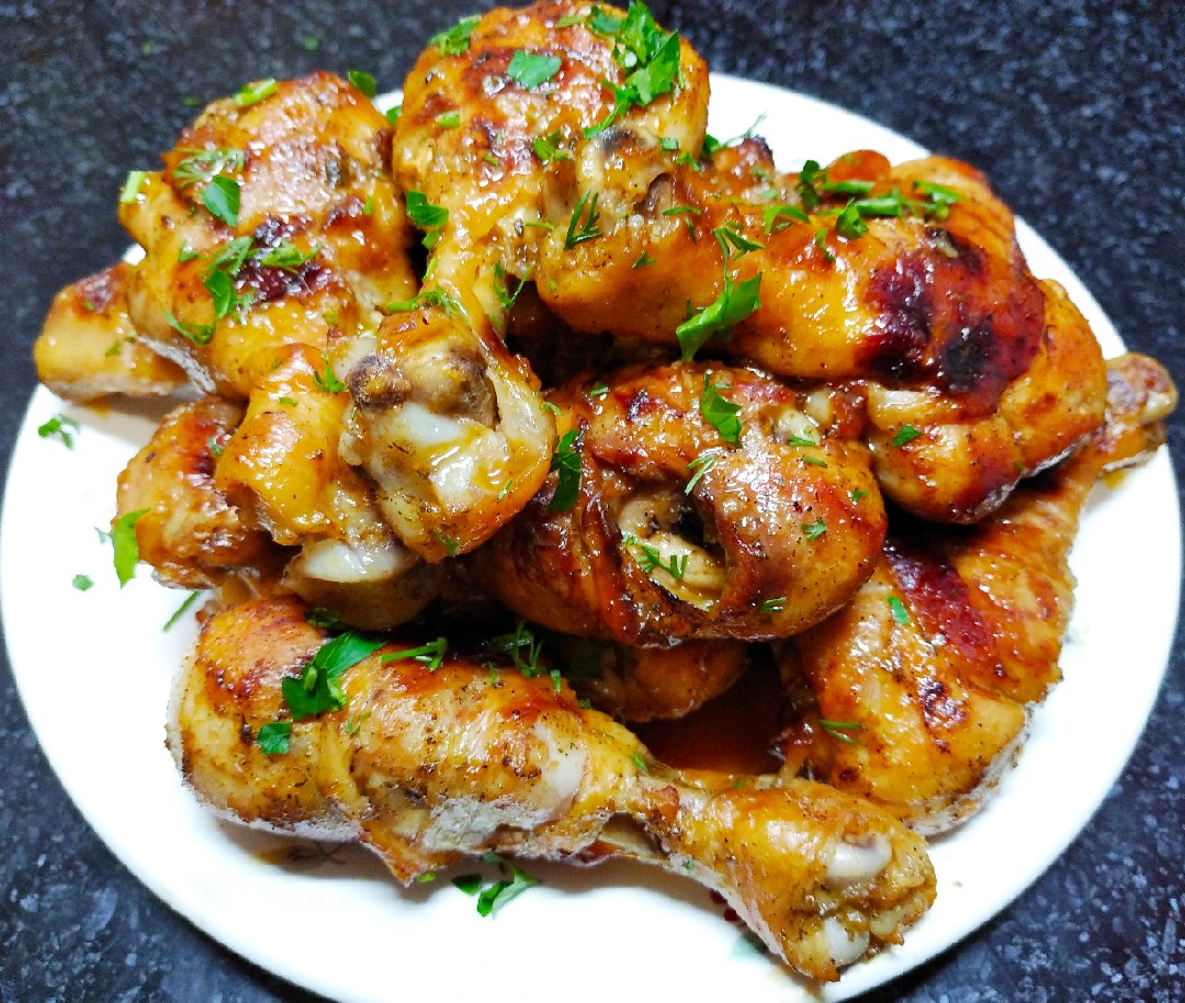 Куриные голени в медово-хмельном соусе🍗