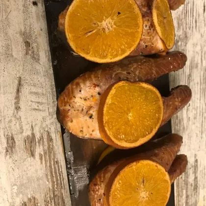 Мурманская сёмга под апельсином