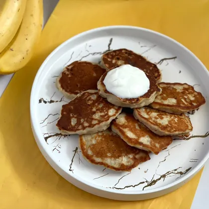 ПП завтрак: пышные банановые оладьи