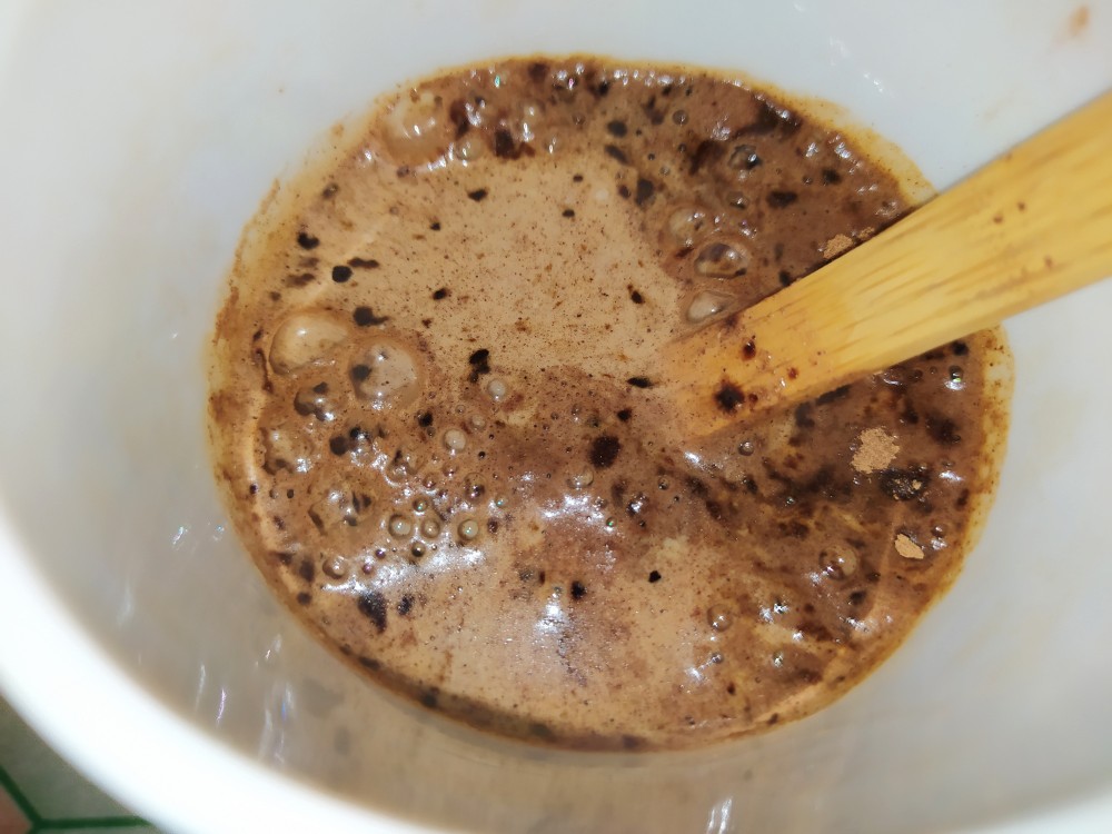 Кофе-Макиато на молоке с корицей и ванилином