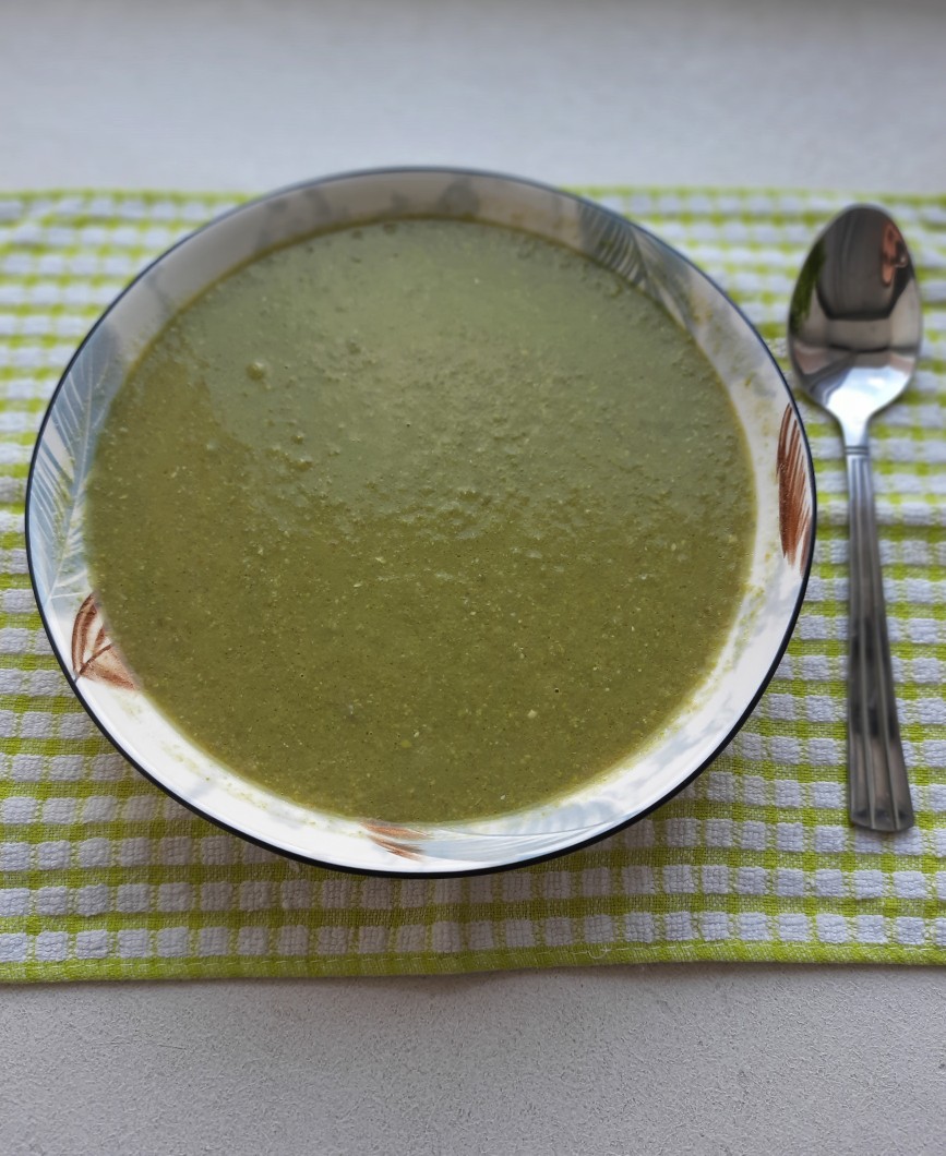 Суп-крем из зелёного горошка