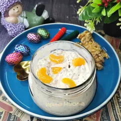 Завтрак из ряженки, хлебцев и семян чиа 