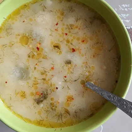Суп с зеленой фасолью