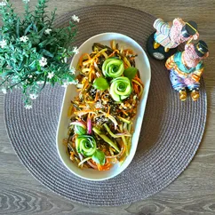 Салат с морской капустой - Сахалинский салат