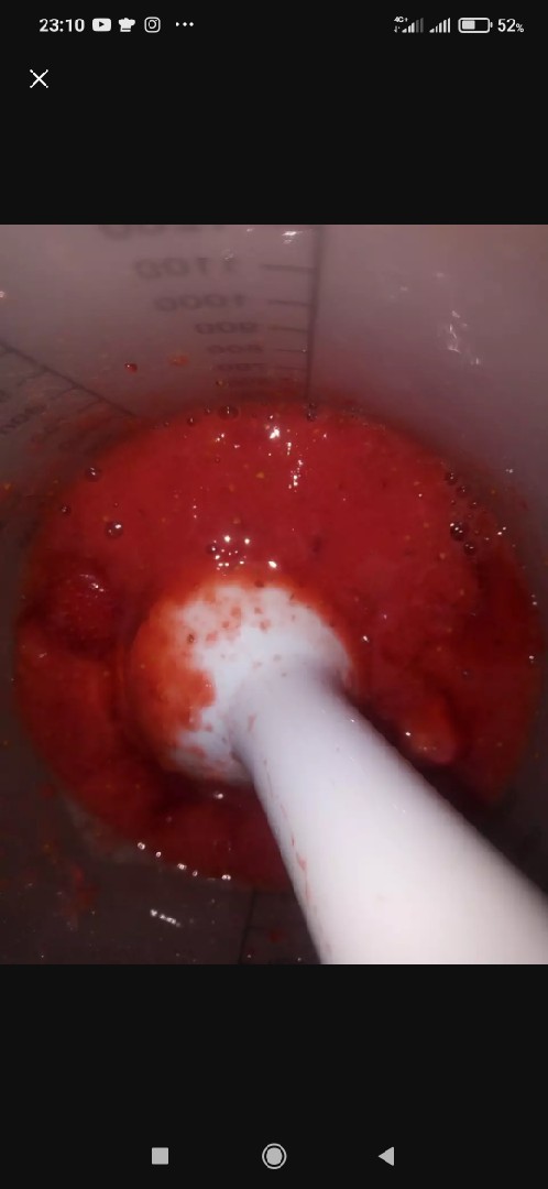 Клубника протёртая с сахаром