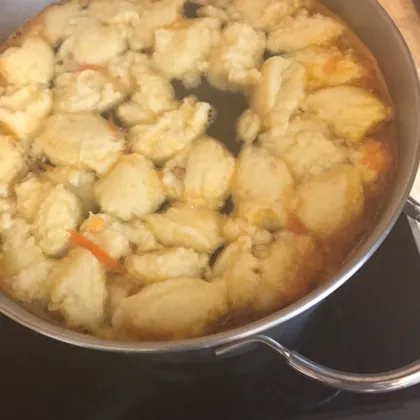 Гречневый суп с картофельными клецками