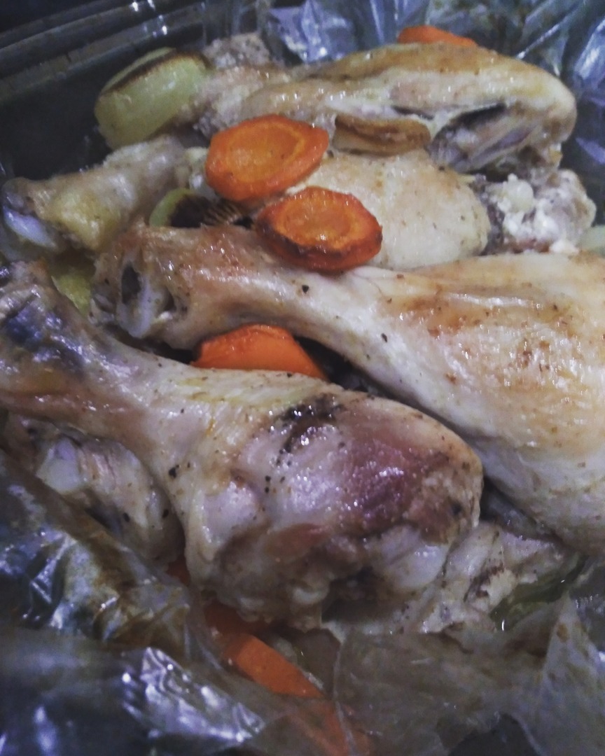 Куриные окорочка в рукаве – пошаговый рецепт приготовления с фото