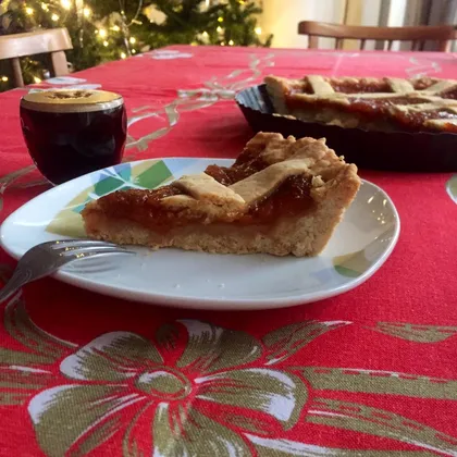 Итальянская Crostata с джемом