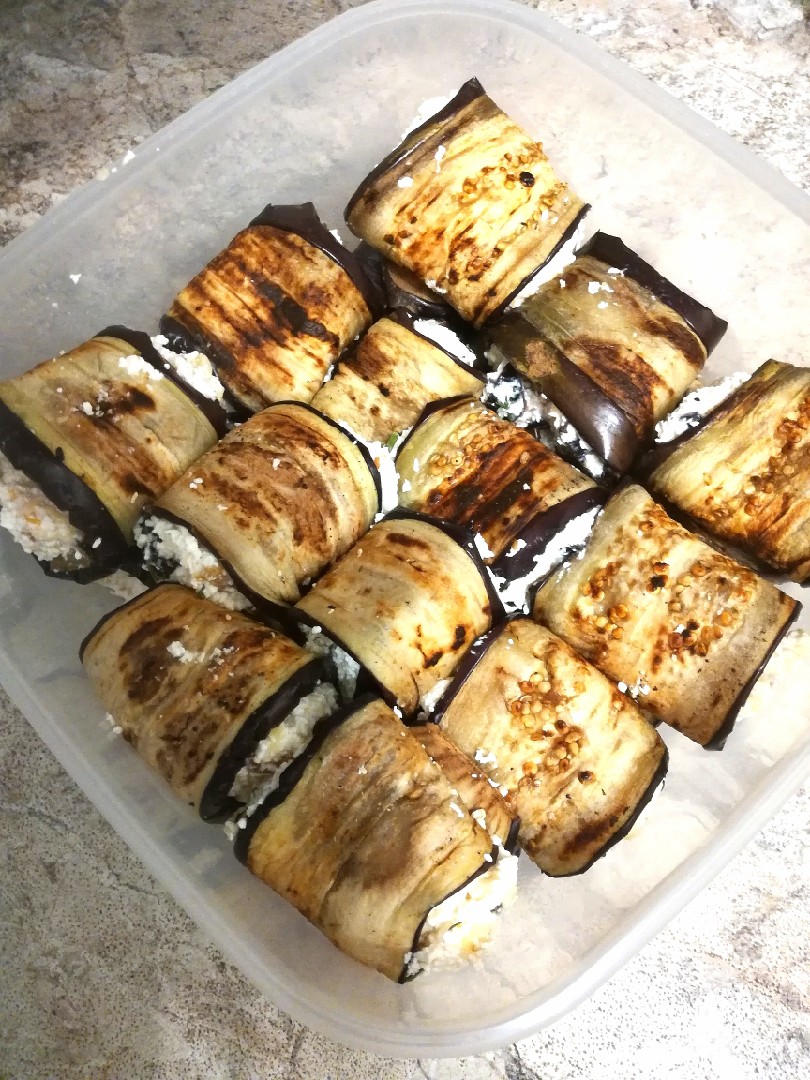 ПП-закуска Баклажанные рулетики