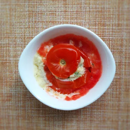 Фаршированные помидоры в кружке🍅🥚🧀☕❤