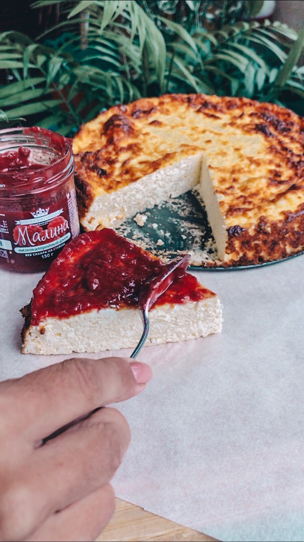 Ленивая творожная запеканка пп😋