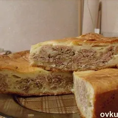 Мясной пирог заливной