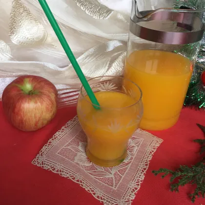 Тыквенный сок с яблоком, морковью и апельсином