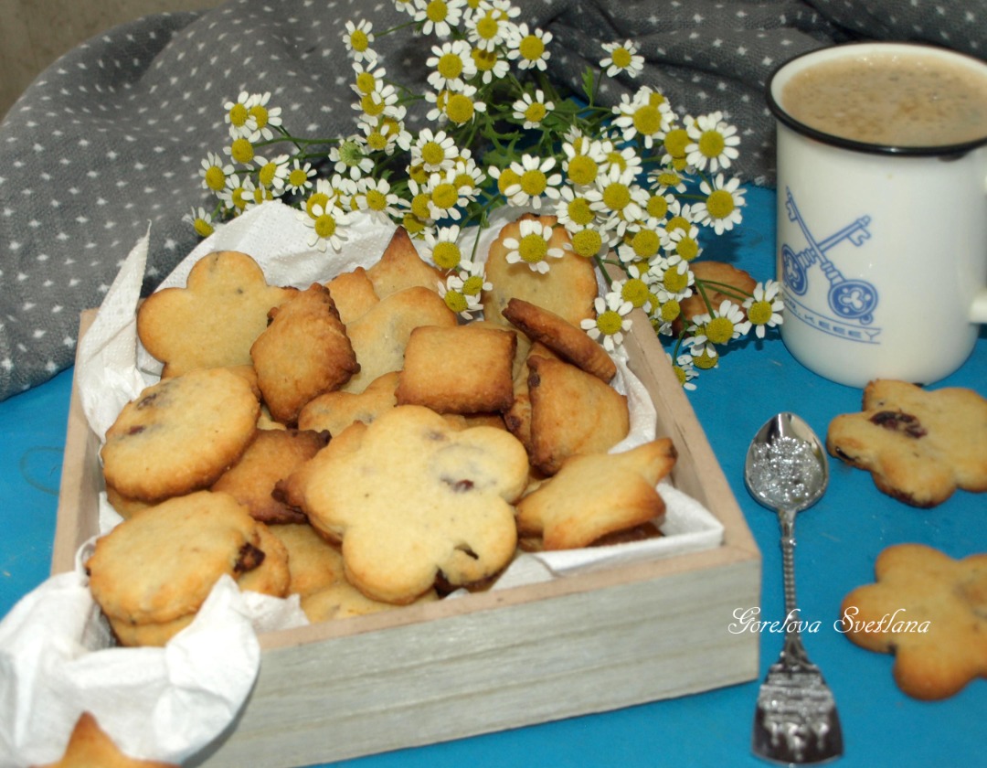 Печенье с сыром и вяленой клюквой