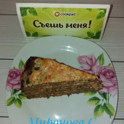 Закусочный торт из печени