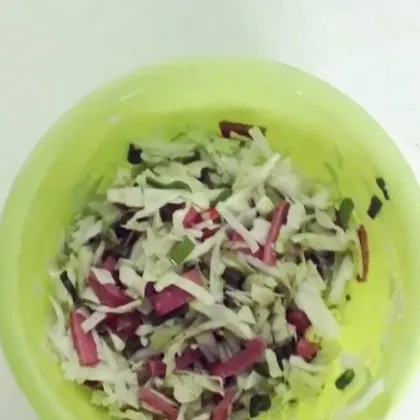 Домашний салатик на скорую руку