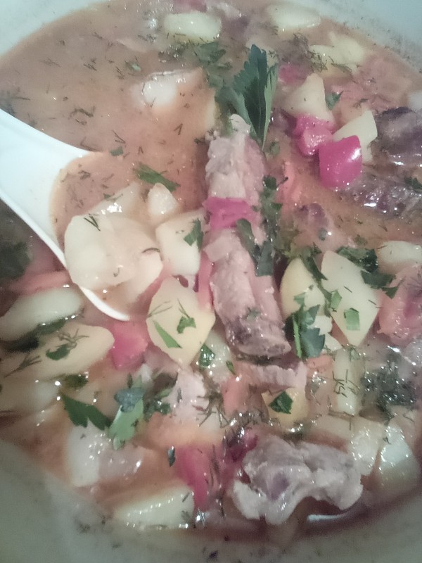 Рагу.Тушёная картошка с мясом и овощами
