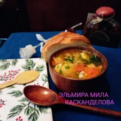 Вермишелевый суп с курицей 