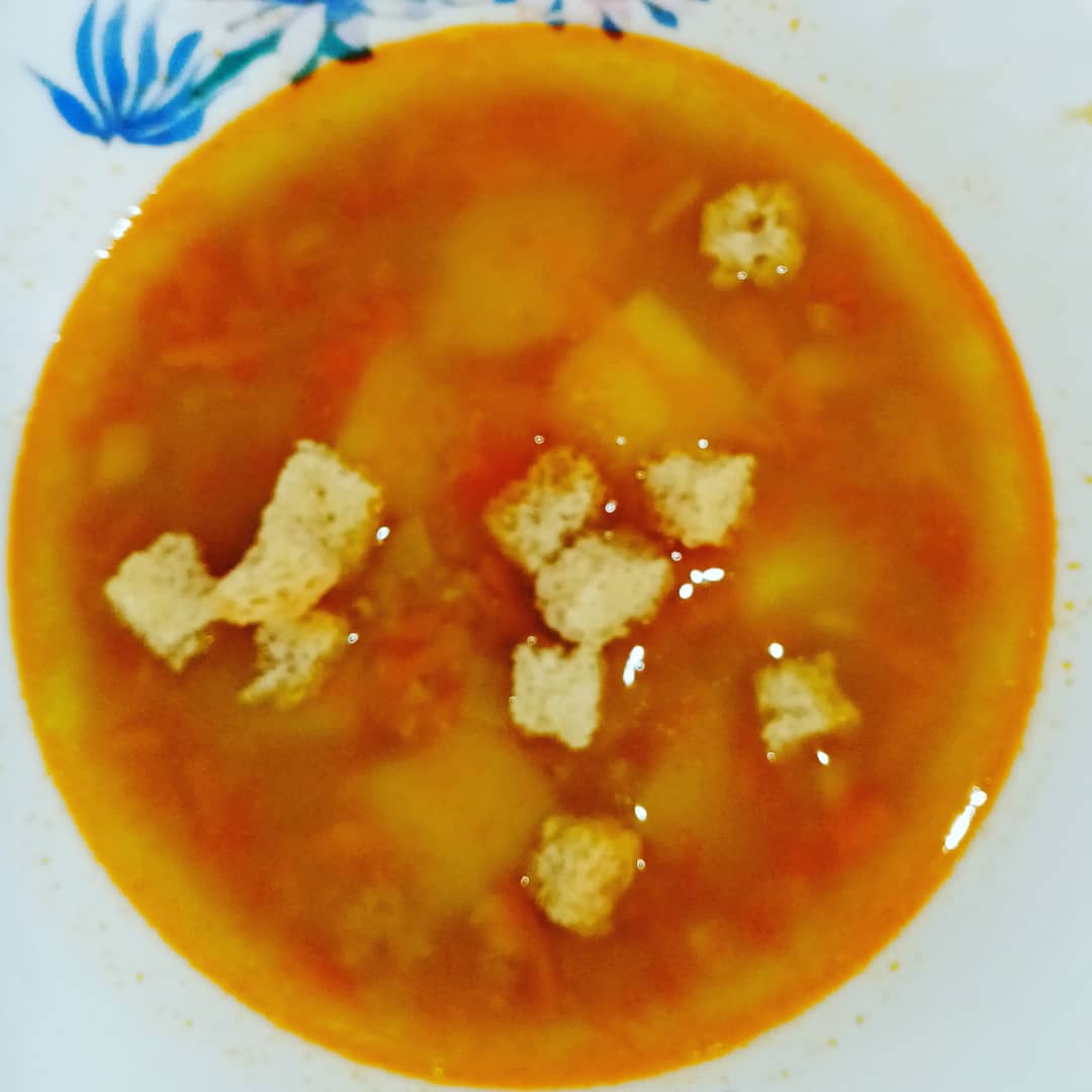 Ингредиенты для «Суп из красной чечевицы с копченостями»: