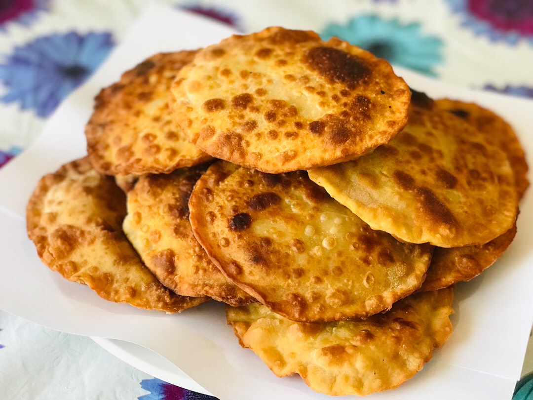 Пирожки-лепёшки с начинкой 🥔🍖