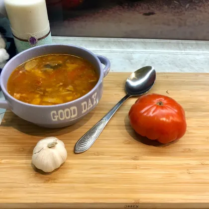 Рецепт яичного супа с помидорами