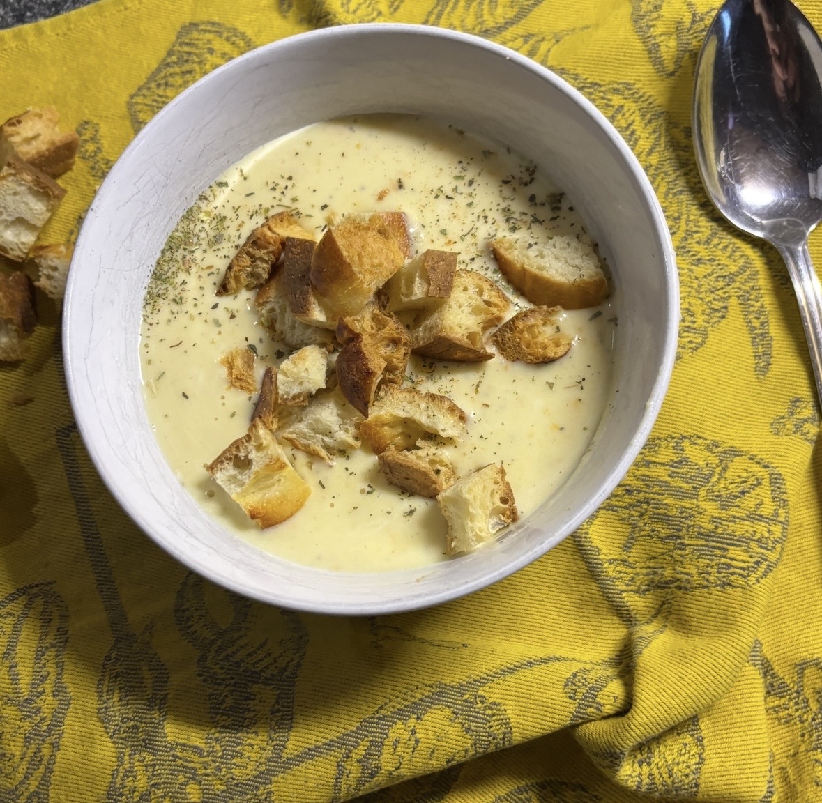 Сырный суп-пюре