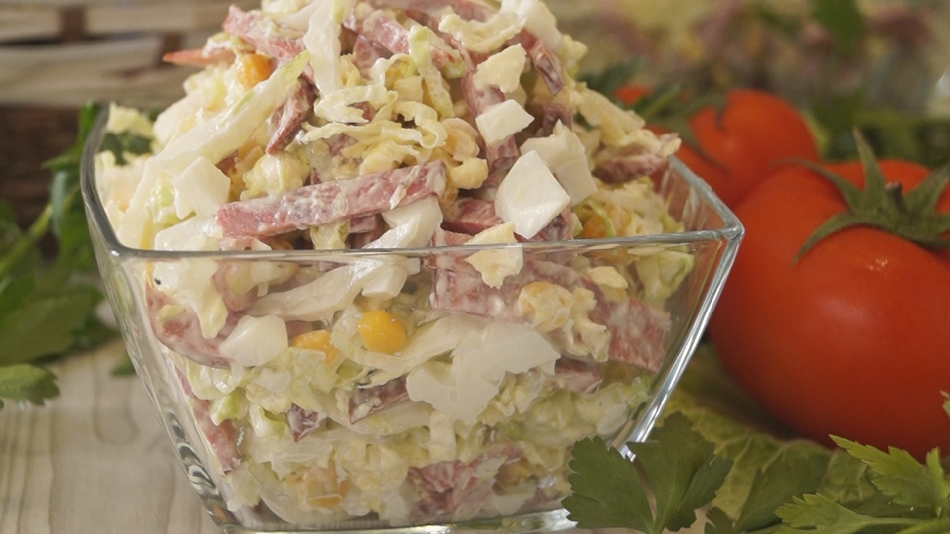 Салат из капусты с фасолью и сухариками — пошаговый рецепт с фото