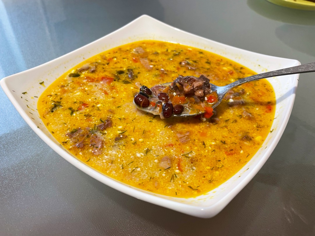 Украинский фасолевый суп со свининой – пошаговый рецепт приготовления с фото