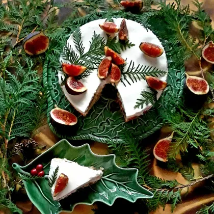 Новогодняя выпечка - пирог с инжиром 🎄