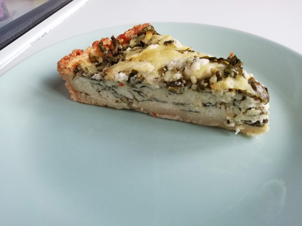 Киш со шпинатом