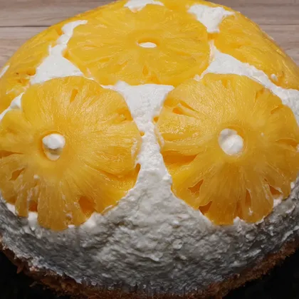 Воздушный ананасовый торт