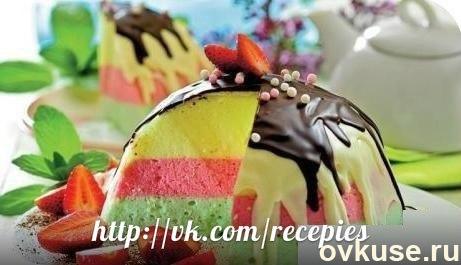 Очень быстрый тортик!! Торт с желе и клубникой «Сокровище»