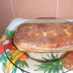 Пирог с курицей и картофелем ( на дрожжевом тесте)