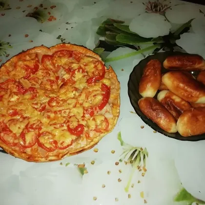 Пицца Маргарита с грибами