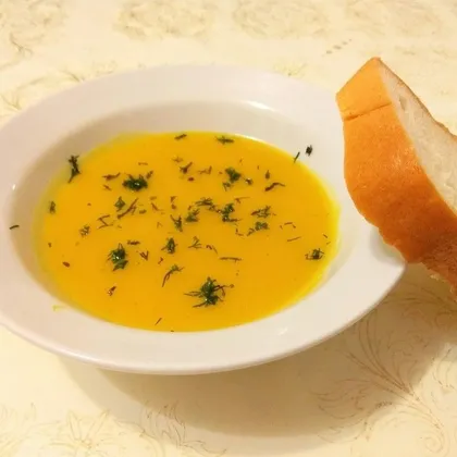 Суп-пюре из тыквы/ Полезный и вкусный супчик