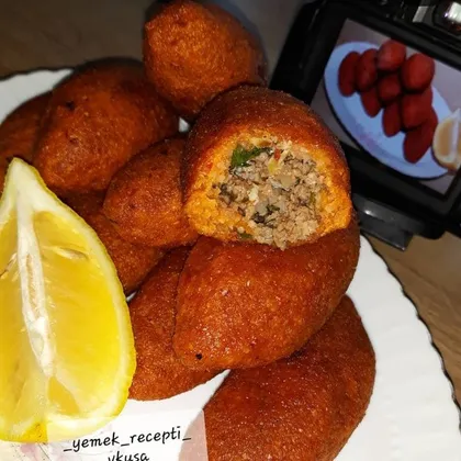 Içli köfte- блюдо турецкой кухни, булгур с начинкой