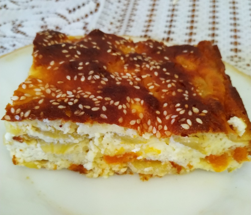 Творожно-Яблочное Блаженство. Запеканка