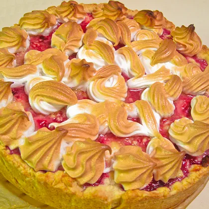 Яблочный пирог со  меренгой. Обед №21 Apfelkuchen mit Schneehaube