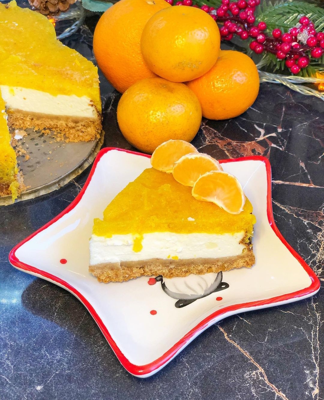 Мандариновый чизкейк