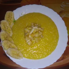 Каша кукурузная 🌽 с бананом 🍌