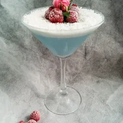 Blue PANNA cotta. Голубая панна котта