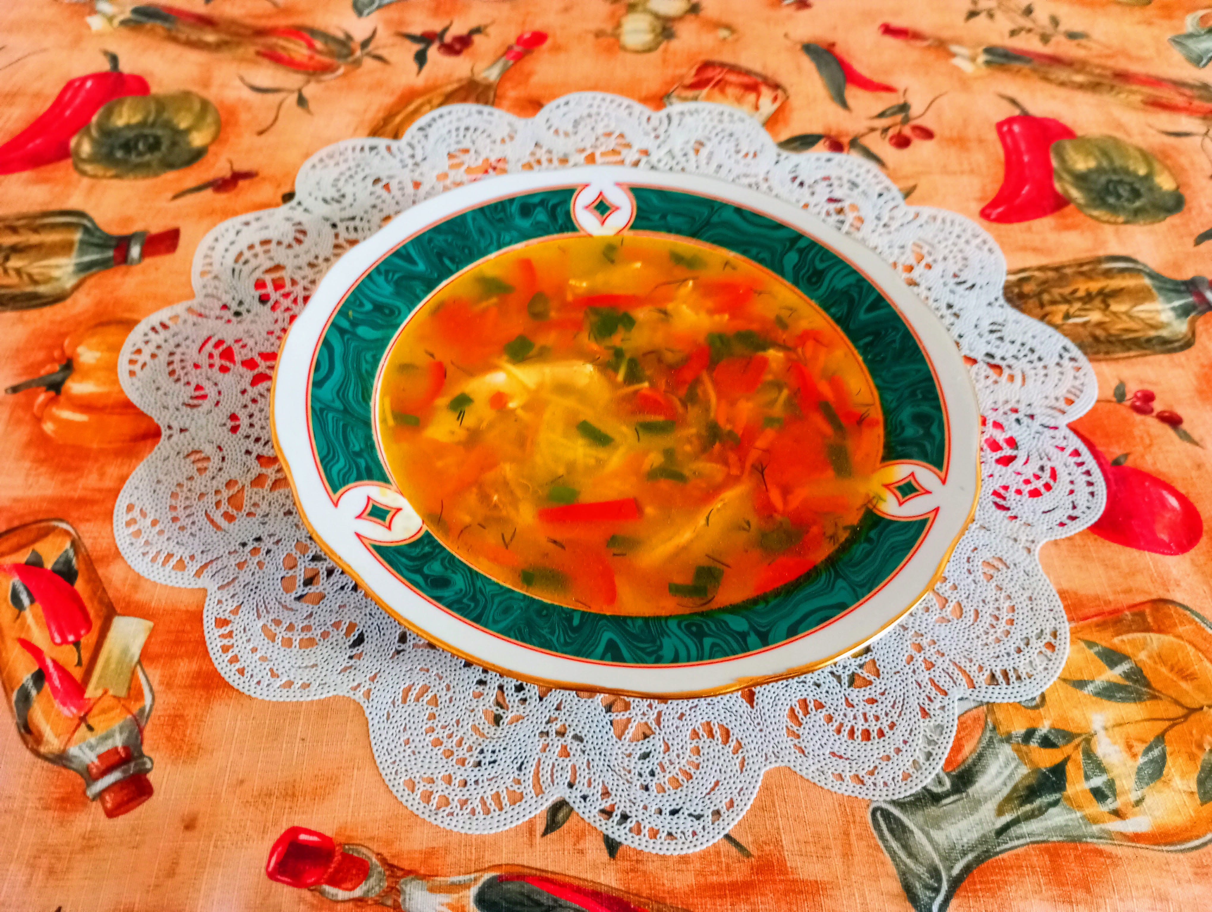 Суп с курицей и вермишелью