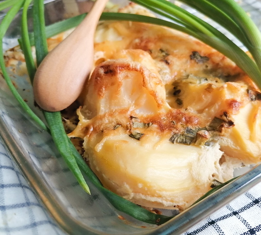 Картофель в сырной заливке